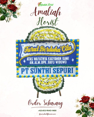 Papan Bunga Duka di Tambakharjo