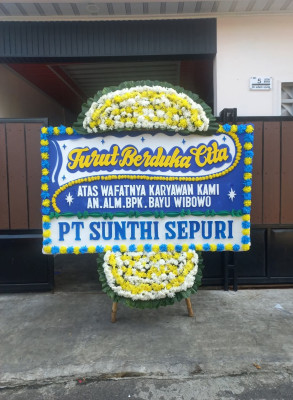 Papan Bunga Duka di Tambakharjo